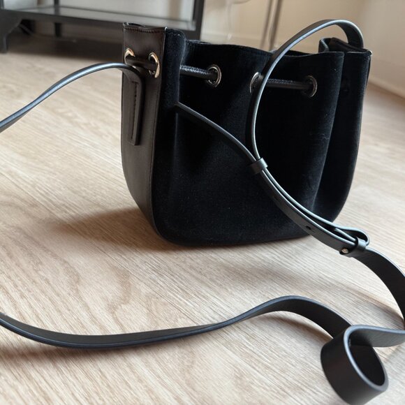 Theory Suede Messenger Bag - Picture 4 of 11